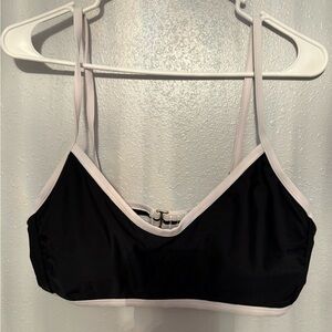 Black & White Contrast Bikini Top